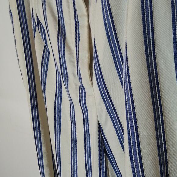 Express striped high rise wide leg ankle pants. Size 4 - Picture 6 of 10
